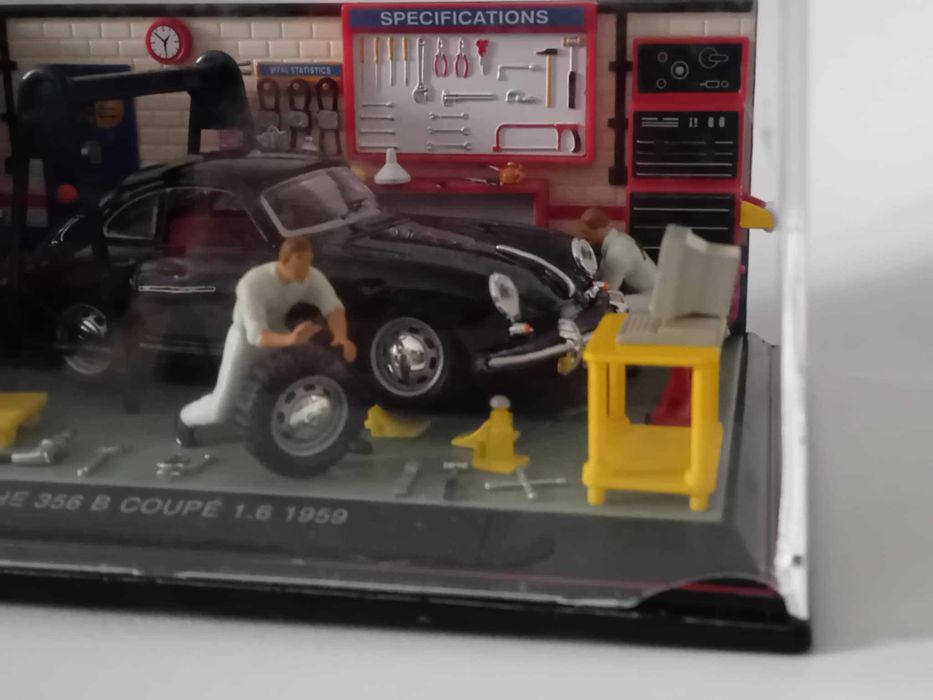 Diorama Garage 1:43 Schuco, Cararama, Диорама гараж Porsche, VW
