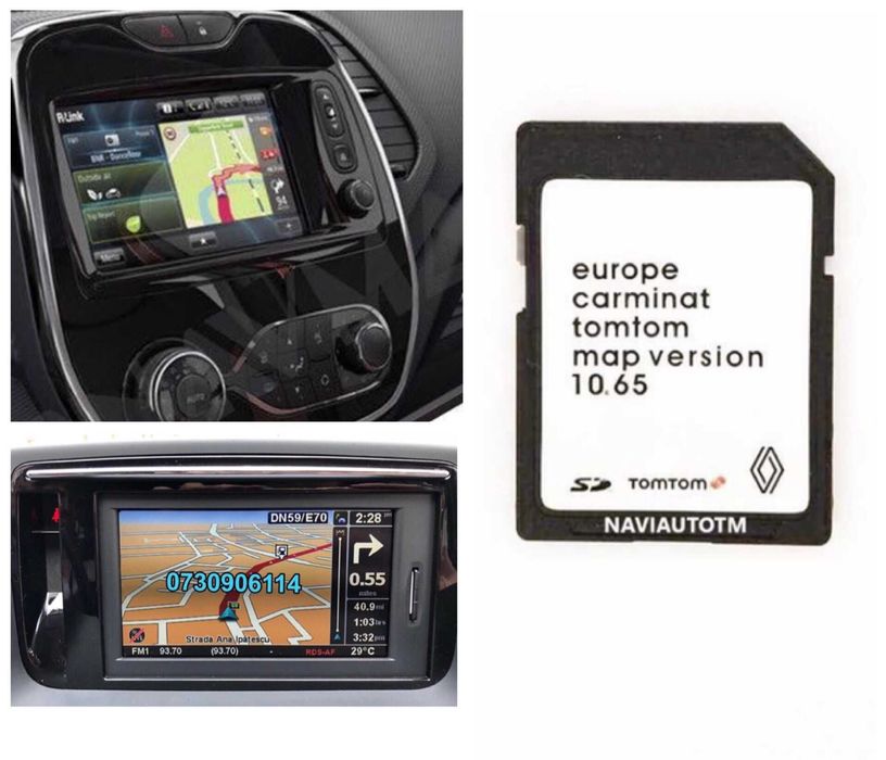 RENAULT Harti 2026 Clio Megane Scenic Koleos SD CARD navigatie Eur+Rom