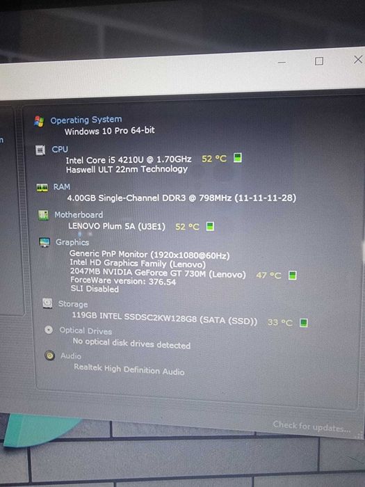 Laptop Touch screen Lenovo U530-Piese