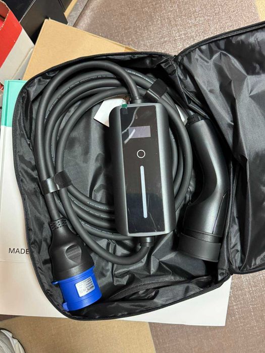 7 кВт Преносимо Зарядно Зарядна Станция Електромобил Зареждачка 32А 5М