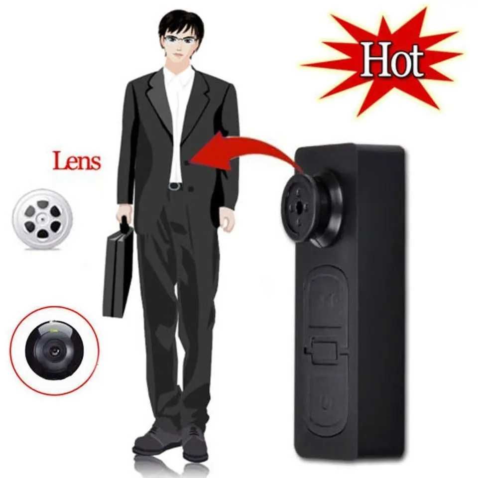 Nasture cu Camera Spion ,mini camera nasture camasa spy microfon negru