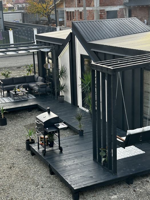 Tiny House Casă de vacanță mobilă transportabilă Bungalow Airbnb