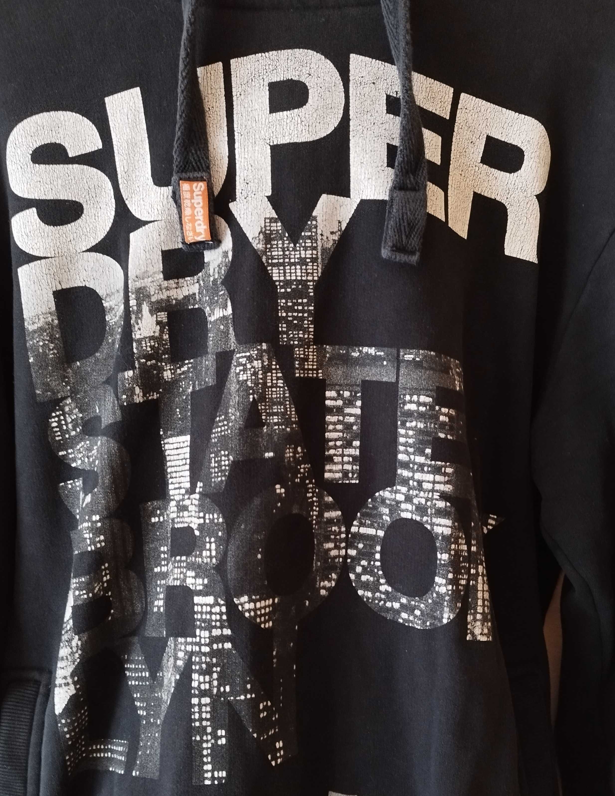 100% Оригинален ватиран мъжки суичър с качулка SUPERDRY!