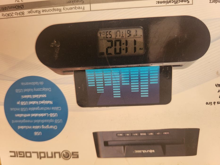 Часовник Speaker Wireless Alarm Soundlogic