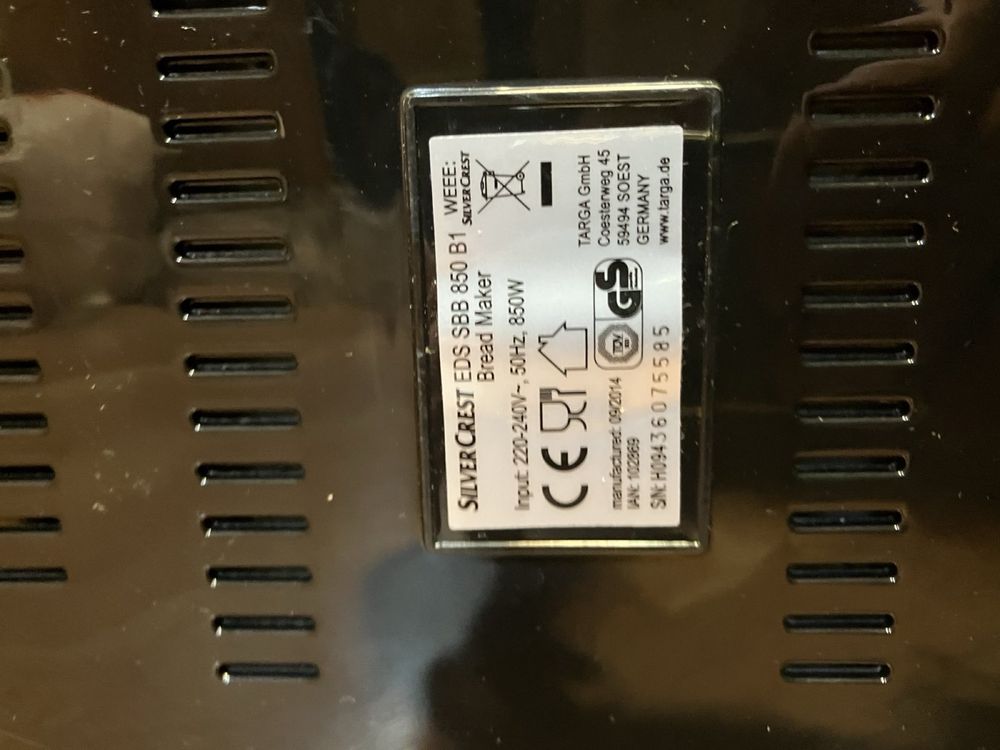 Хлебопекарна Silver Crest -850w немска