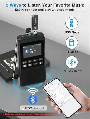 Ново Преносимо DAB/DAB+ радио с Bluetooth 5.3 и мощен 5W говорител