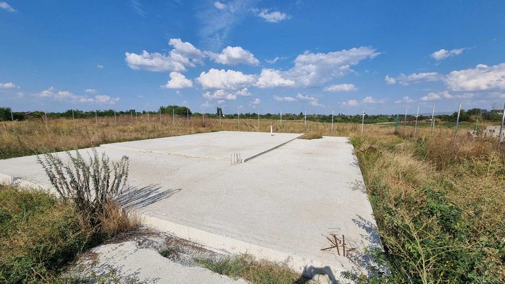 Teren 1100mp Movila Niculesti Dambovita - fundatie, alei si parcare