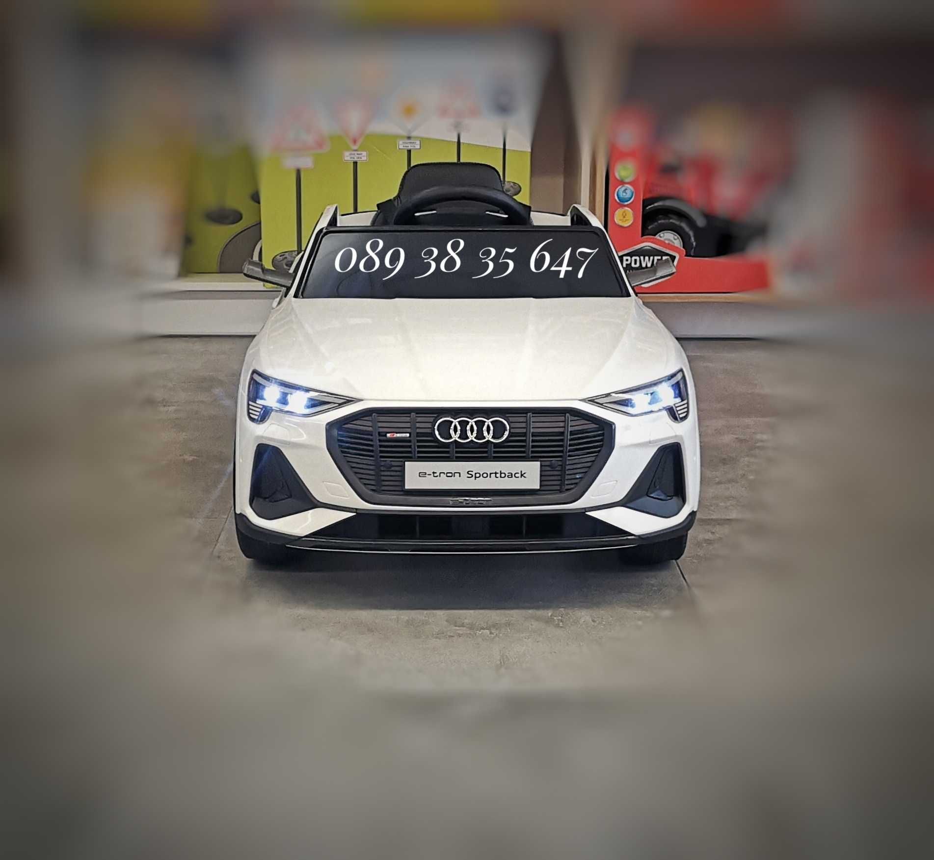 ТОП ЦЕНА!НОВО!Акумулаторен джип Audi Sportback с 12V батерия,меки гуми