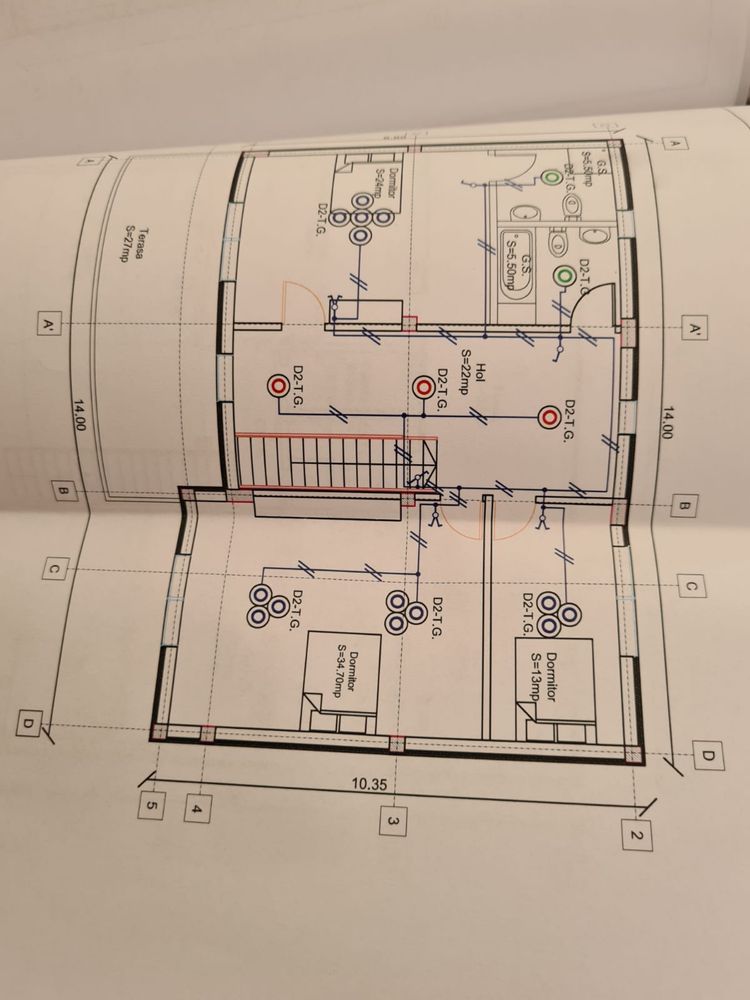 Casa de inchiriat Dragomiresti Deal, 4 bai, 4 dormitoare+living