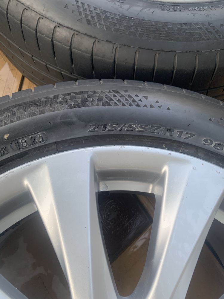 Диски оригинал  от камри 70 r17 с летними шинами Kapsen обмен есть