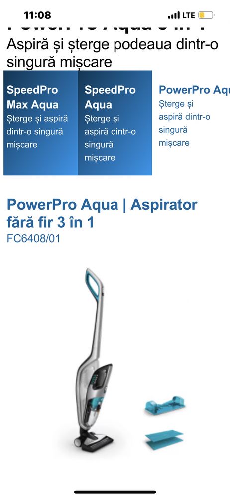 Aspirator Philips PRO AQUA