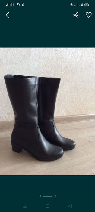 Новые сапоги натуральная кожа и мех