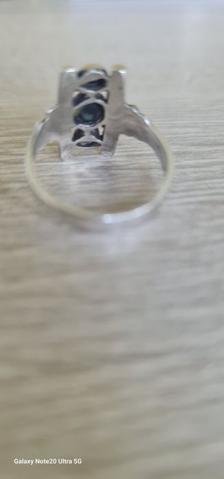 Inel Artdeco din argint cu onix