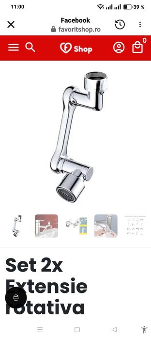 Robinet + extensie rotativa