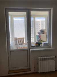 пластиковая дверь с окном