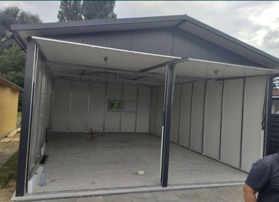 Vând garaj auto pe structură metalică