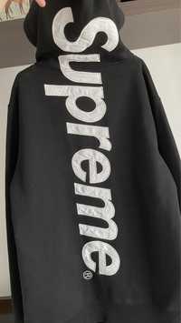 Supreme oblique logo hoodie hanorac