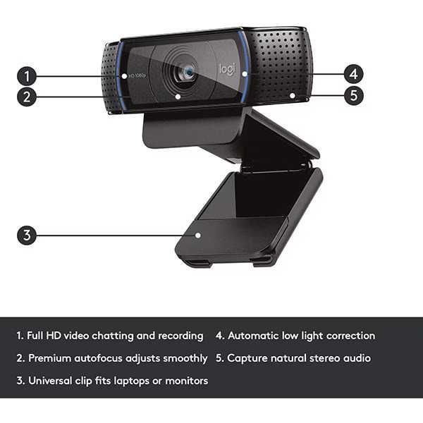 Camera Web LOGITECH C920 PRO Full HD 1080p Noua Sigilata Garantie 2ani