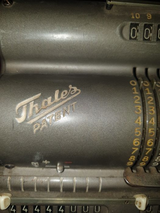 Calculator vintage Thales Patent