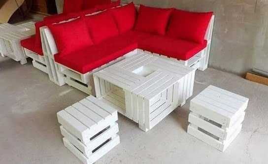 Възглавници за градинска мебел от водоустойчив плат (2бр - НОВИ)