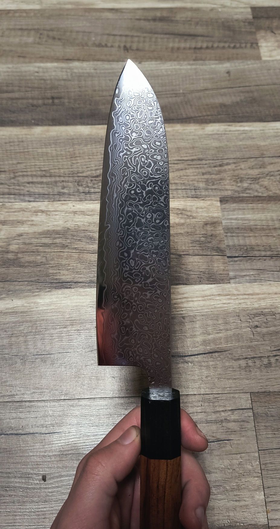 Cuțit Japonez Santoku otel damasc