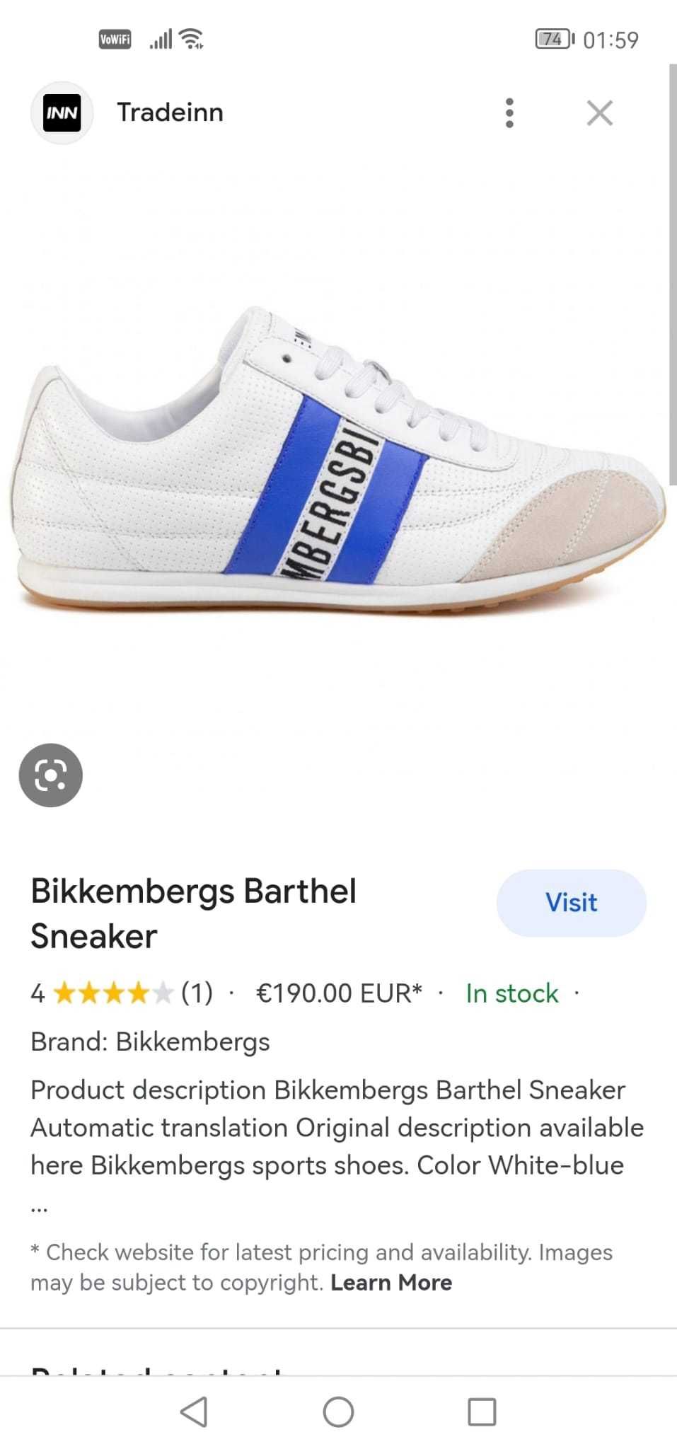 Pantofi sport Bikkembergs, marime 45