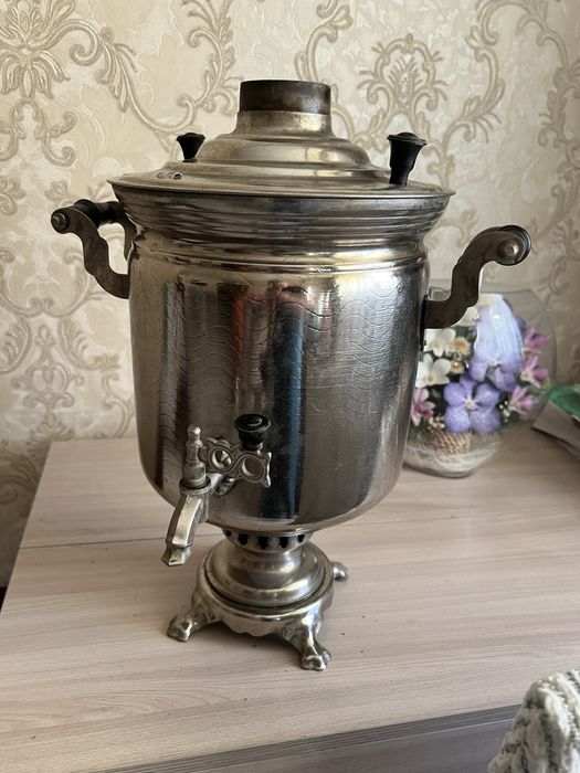 Тульский самовар  на дровах изготовленны из никелья