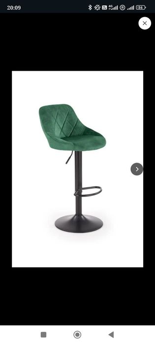 Vând SCAUNE BAR - 2 BUC, culoare verde