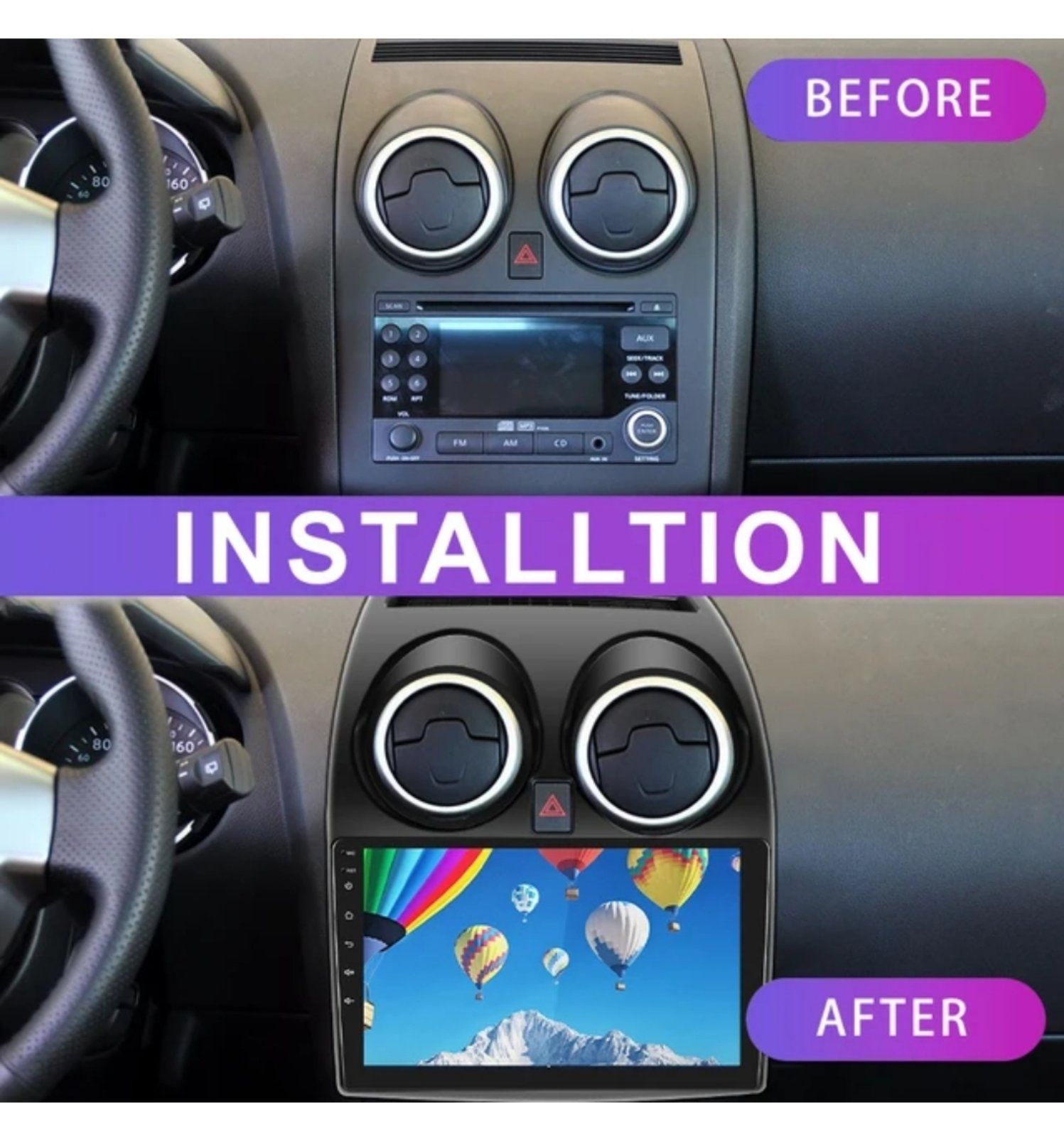 Nissan Qashqai J10 мултимедия Android Нисан Кашкай GPS н