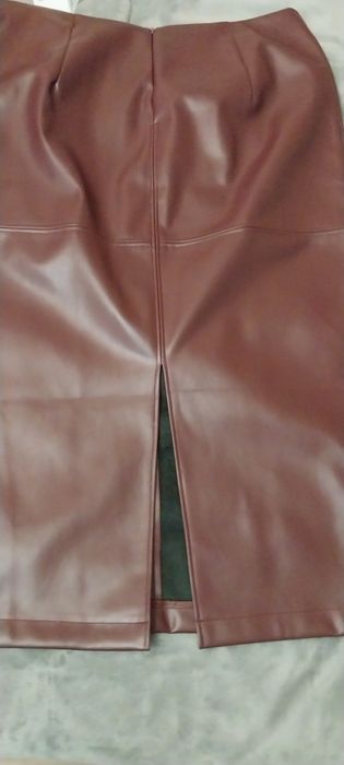 Юбка экокожа новая