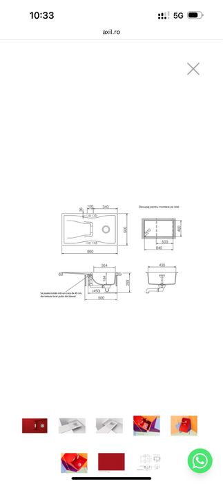 Chiuveta Schock noua
