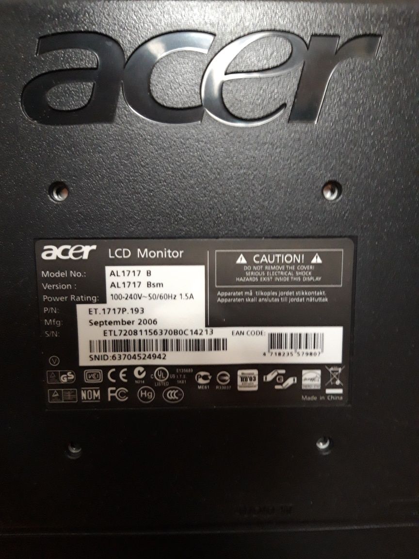 Продам монитор ACER