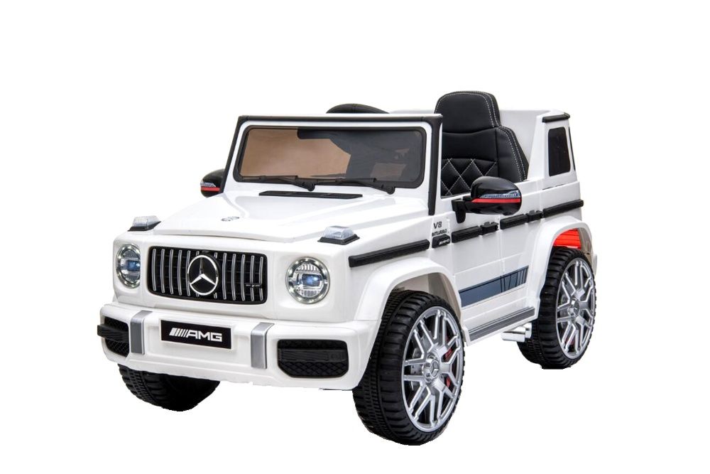 Masinuta electrica Kinderauto Mercedes G63 AMG 2x25W PREMIUM #Alb