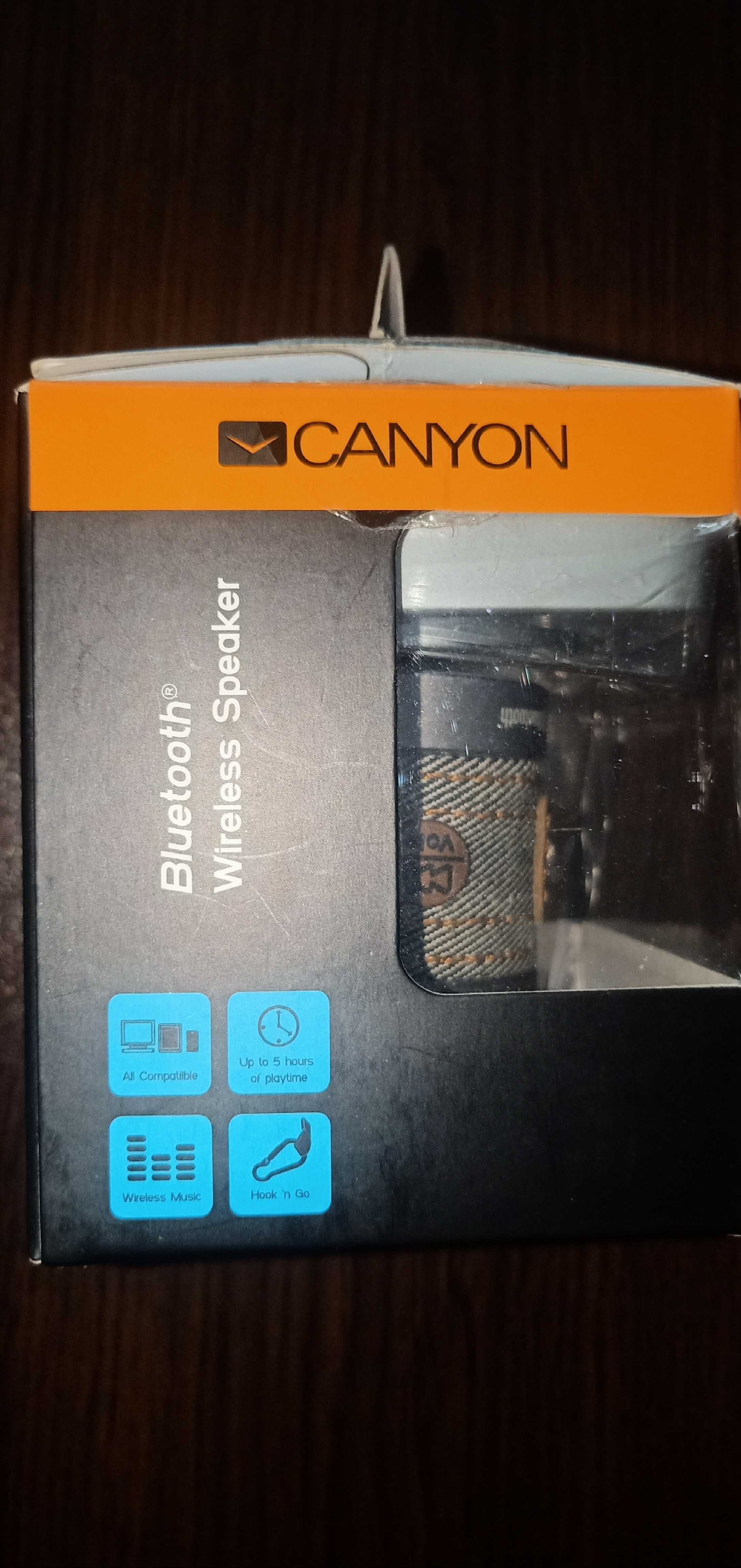 НОВА Преносима тонколона bluetooth Canyon CNS-CBTSP1S, Сребриста