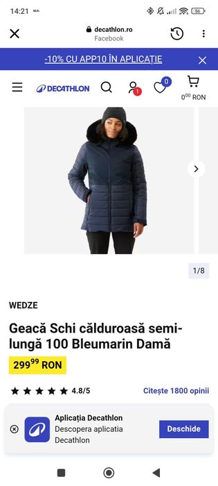 Geacă de schi călduroasă wedze
