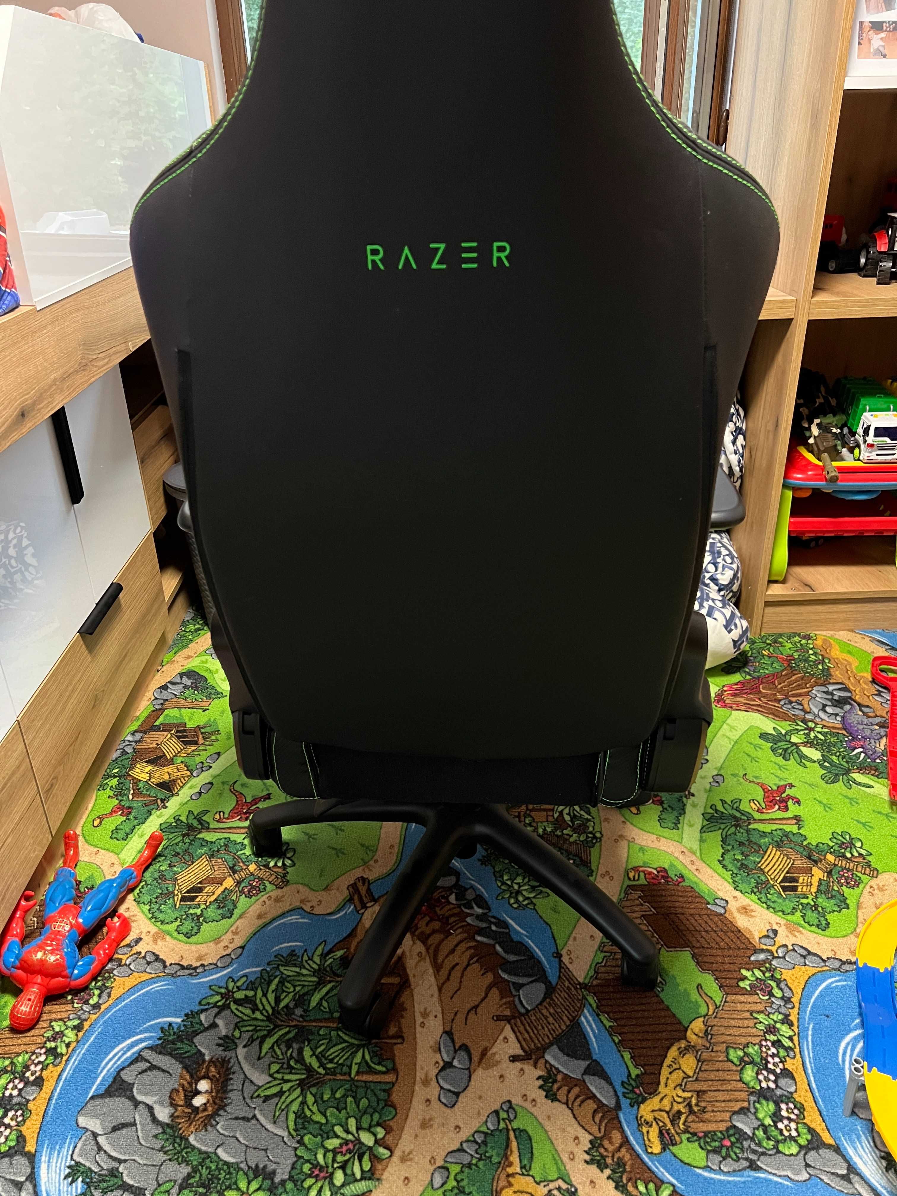 Гейминг стол Razer - Iskur, черен/зелен
