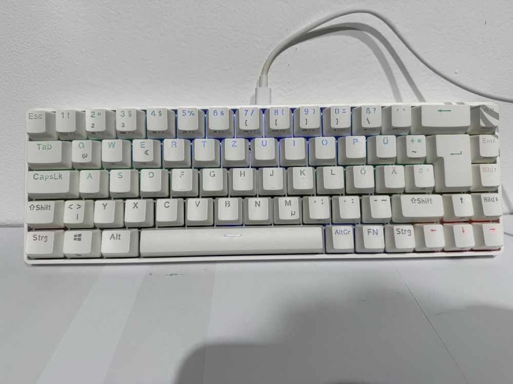 RK ROYAL KLUDGE RK61 DE Tastatură mecanică Wireless 2,4GhzRedSwitch