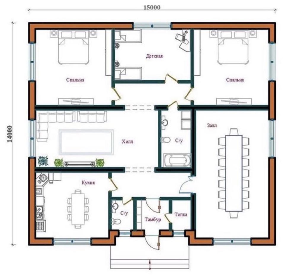 Продам ДОМ 14*15