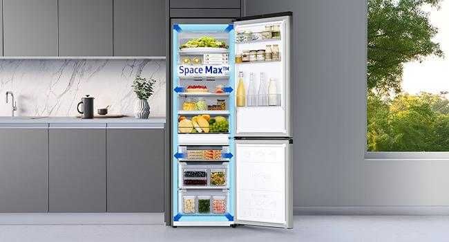 Нов хладилник с фризер SAMSUNG RL34T653DSA, 341 л.
