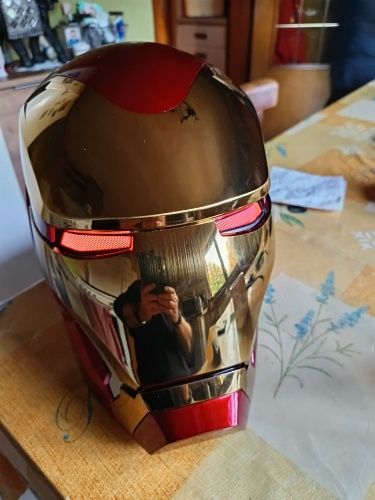 Masca lui Iron man MK 50 motorizat electric, deschidere cu voce, nou
