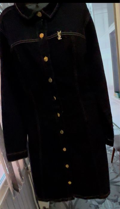 Дамска рокля деним  модел на YSL