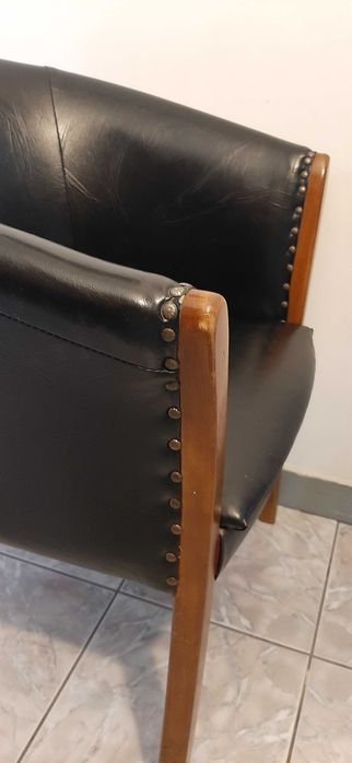 Scaun pilele vinilin - aspect vintage, foarte comod