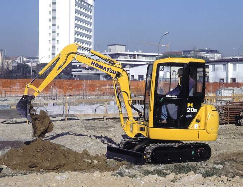 Stickere autocolante Komatsu PC16R PC14R PC27R PC15R PC12R PC20R