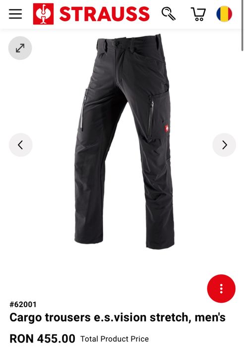 Engelbert Strauss Vision Stretch XL EU54 UK38 uvex mascot snickers