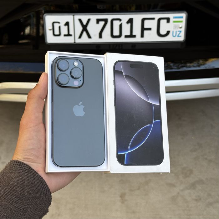 iPhone 16 Pro 256gb 94yomks Black Titanium birinchi qoʻl