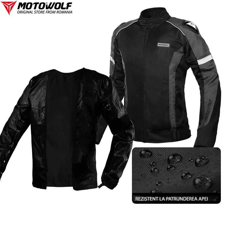 Geaca moto protecti umeri/coate/spate waterproof Oxford contine mesada