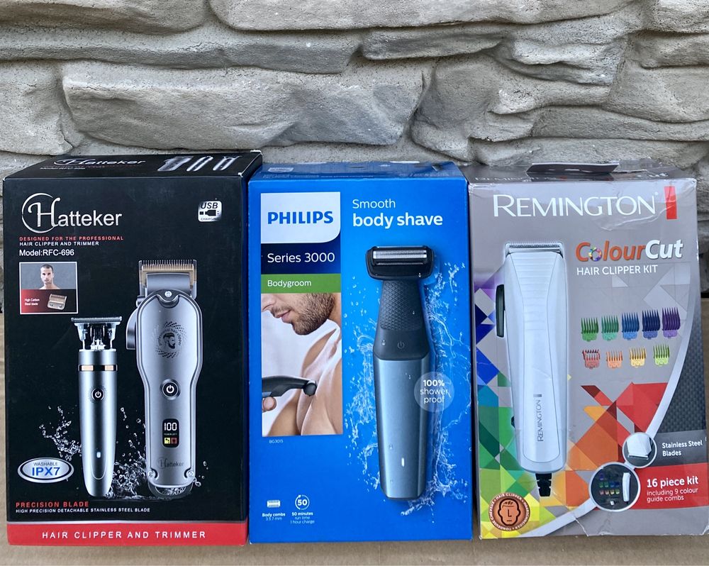 Нови!!! Водоустойчив тример за коса, брада и тяло  Philips, Remington.