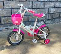 Детски велосипед MONI бяло/розово.