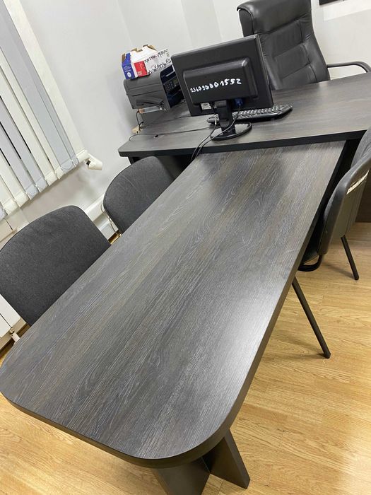 Комплект офисной мебели для руководителя (8 предметов) черное дерево