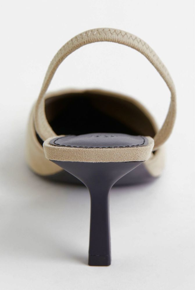 Pantofi stiletto cu bareta la calcai, masura 40, noi, cu eticheta